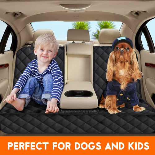 Premium Waterproof Dog Car Seat Cover - Ultimate Back Seat Protector for Pets and Kids